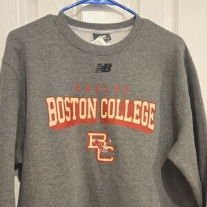 New Balance Gray Boston College Eagles Crewneck Sweatshirt Large